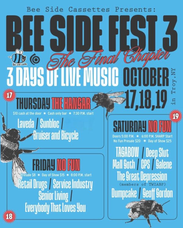 “Bee Side Fest 3” (Day Three) @ No Fun (October 19, 2024)