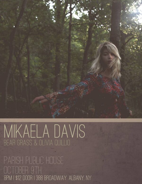 Mikaela Davis / Bear Grass / Olivia Quillio @ Parish Public House (October 9, 2014)