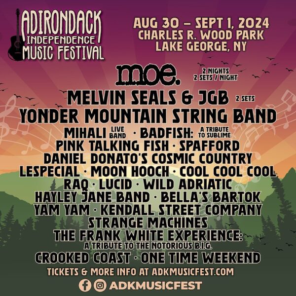 “Adirondack Independence Music Festival” @ Charles R. Wood Park (September 1, 2024)