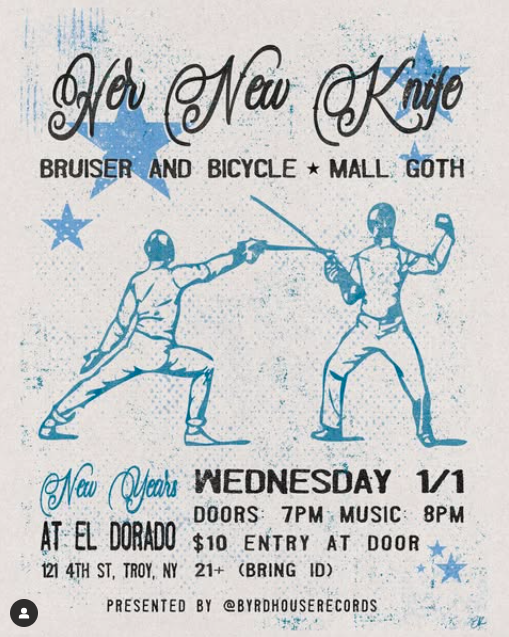 Her New Knife / Bruiser and Bicycle / Mall Goth @ El Dorado (January 1, 2025)