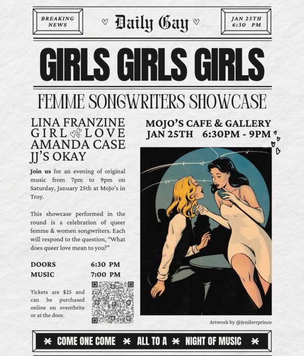 “Femme Songwriters Showcase” @ Mojo’s Cafe (January 25, 2025)