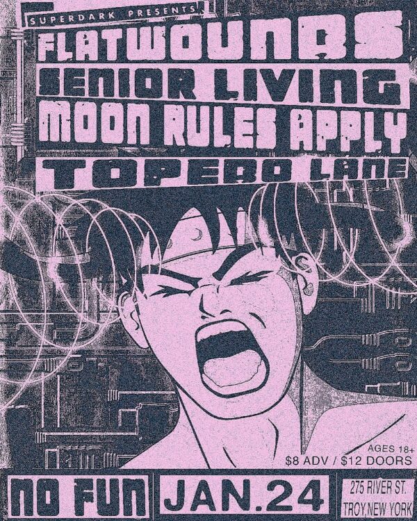 Flatwounds / Senior Living / Moon Rules Apply / Torpedo Lane @ No Fun (January 24, 2025)
