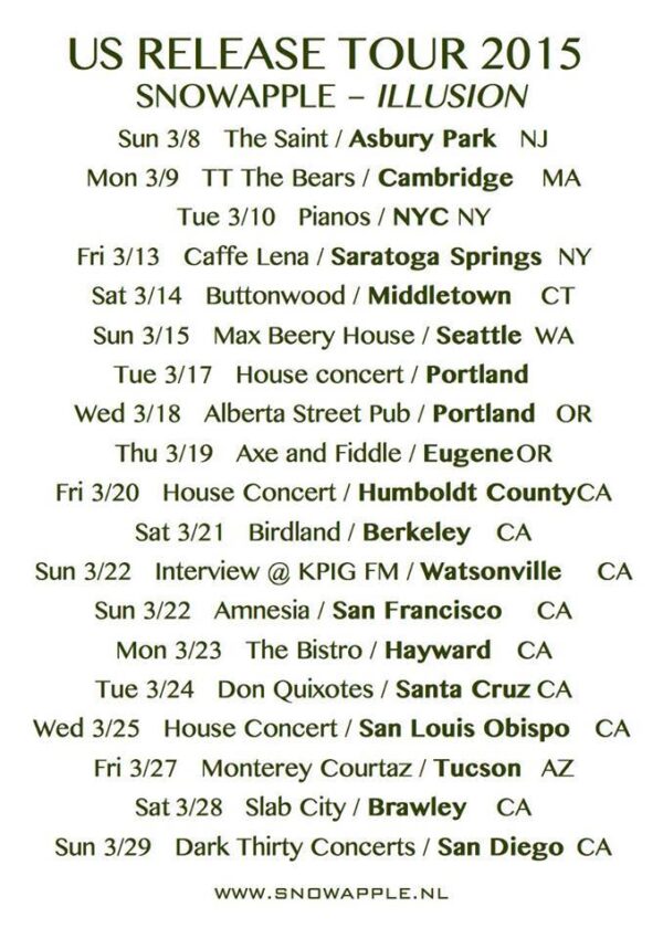 Snowapple / Fish & Bird @ Caffe Lena (March 13, 2015)