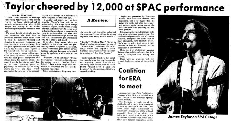 James Taylor / Emmylou Harris @ Saratoga Performing Arts Center (July 20, 1975)