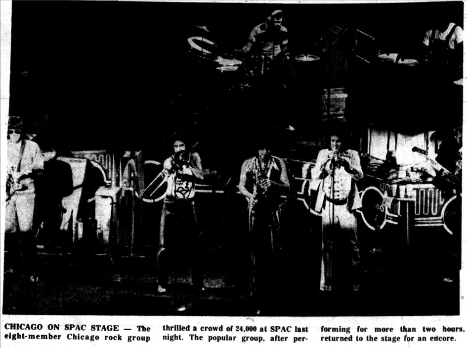 Chicago @ Saratoga Performing Arts Center (August 18, 1975)