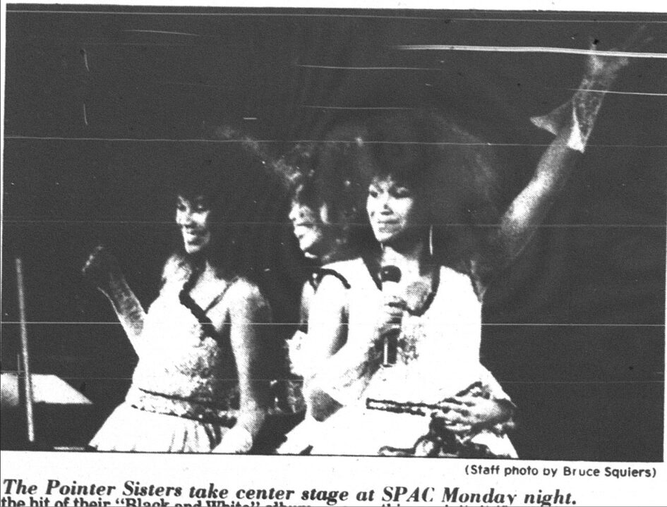 The Pointer Sister @ Saratoga Performing Arts Center (June 24, 1985)