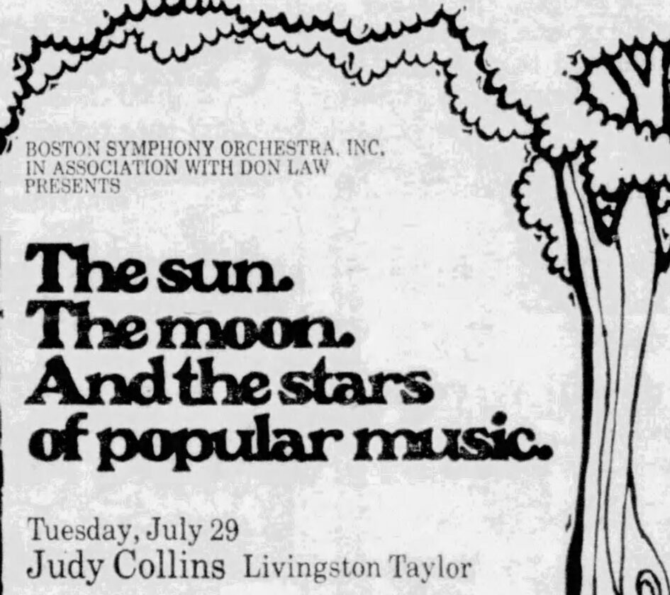 Judy Collins / Livingston Taylor @ Tanglewood (July 29, 1975)