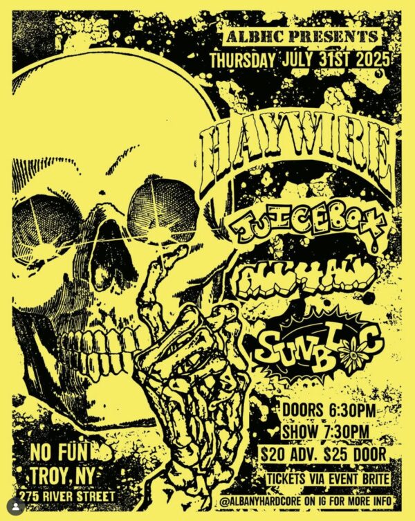 Haywire / Juicebox / All 4 All / Sunbloc / Violent by Design @ No Fun (July 31, 2025)