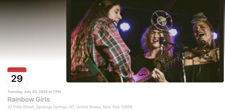 Rainbow Girls @ Caffe Lena (July 29, 2025)