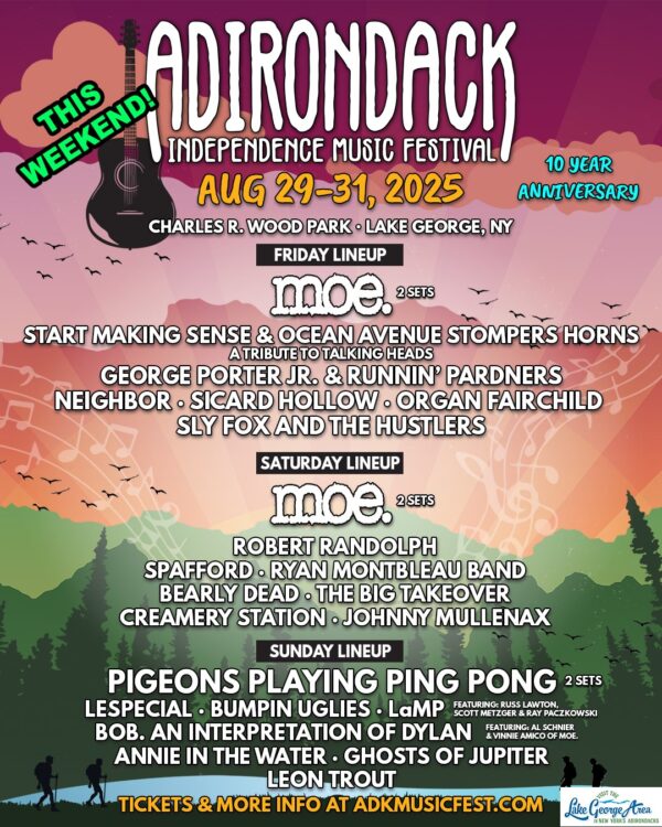 Adirondack Independence Music Festival @ Charles R. Wood Park (August 29-31, 2025)