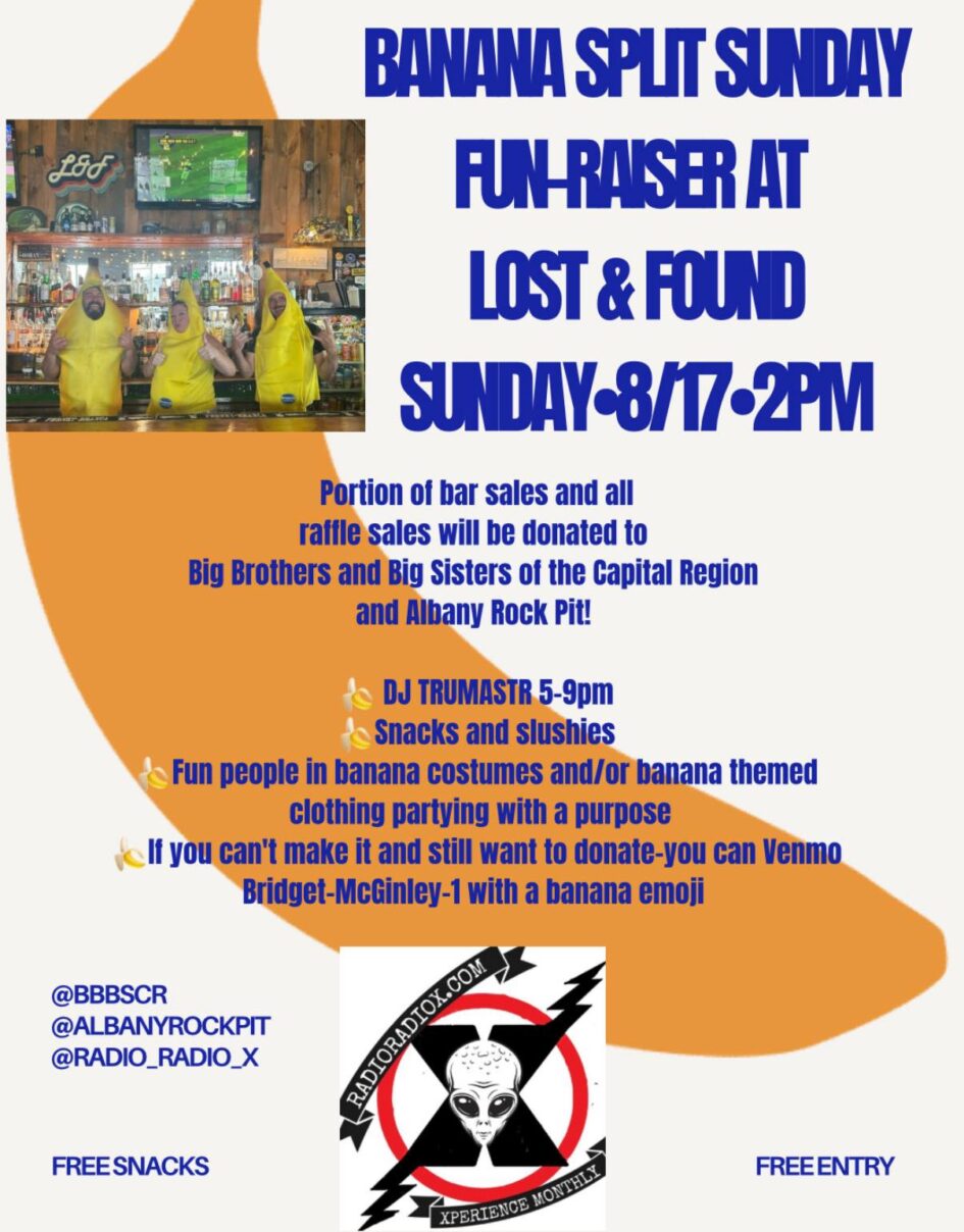 “Banana Split Fun-raiser” @ Lost & Found (August 17, 2025)