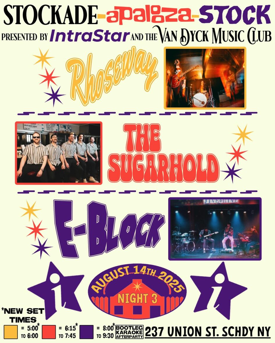 “Stockade-apalooza-stock” @ the Van Dyck (outside) (August 14, 2025)