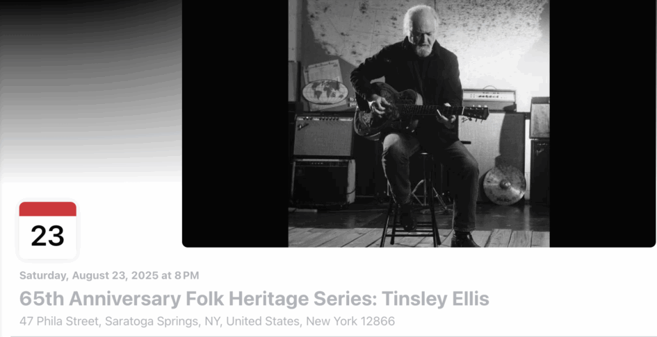 Tinsley Ellis @ Caffe Lena (August 23, 2025)