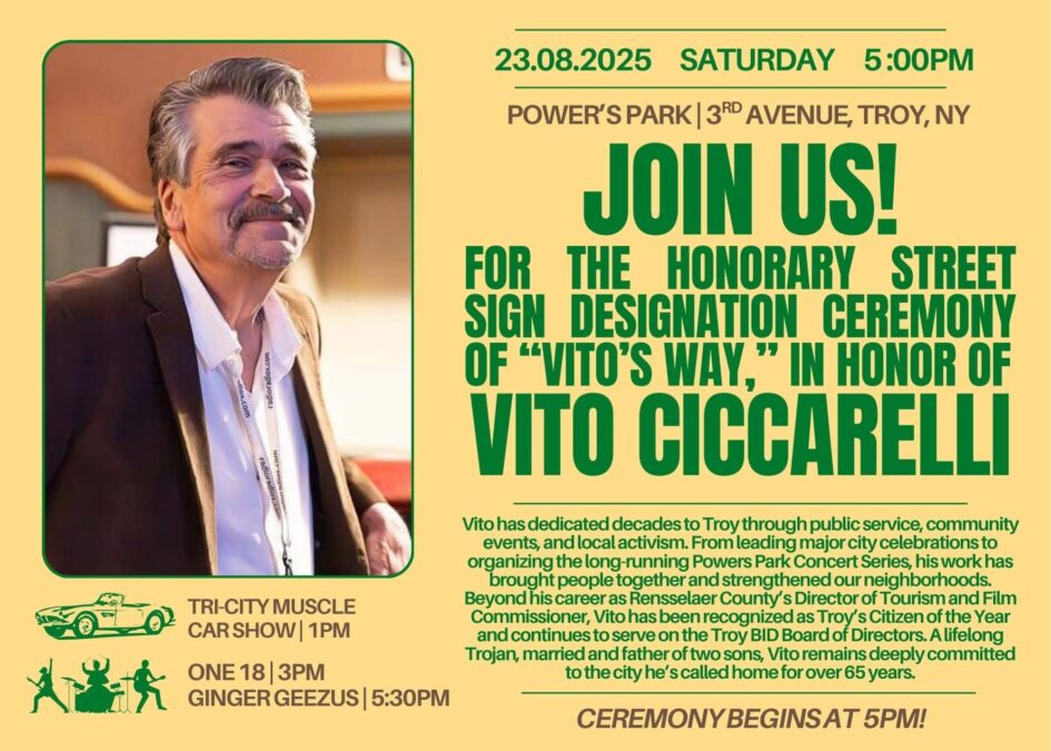 “Vito Ciccarelli Street Dedication” @ Powers Park (August 23, 2025)