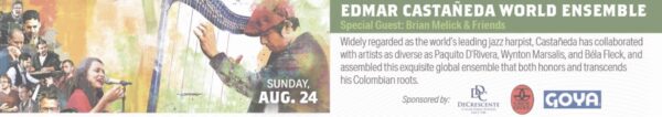 Edmar Castaneda World Ensemble / Brian Melick and Friends @ Proctors (August 24, 2025)