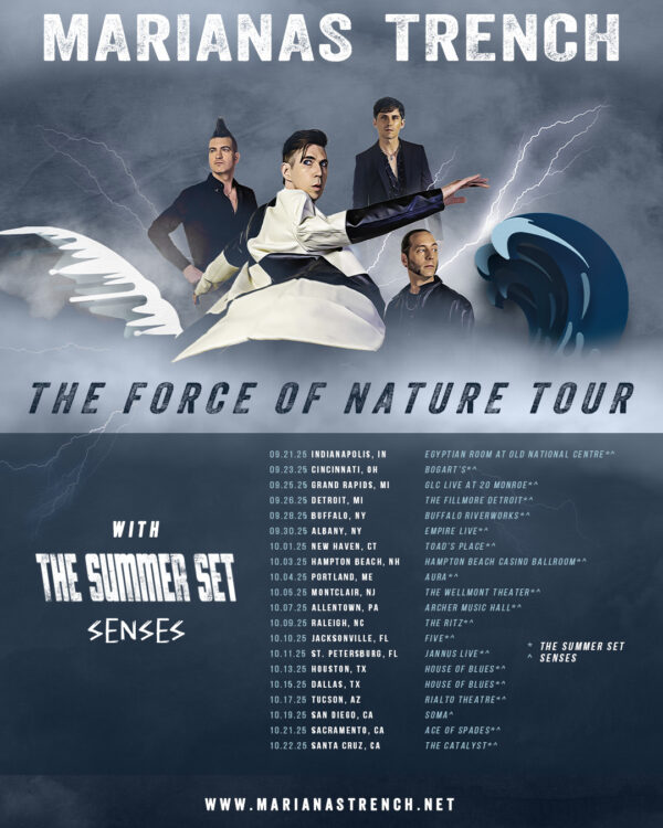 Marianas Trench / The Summer Set / Senses @ Empire Live (September 30, 2025)