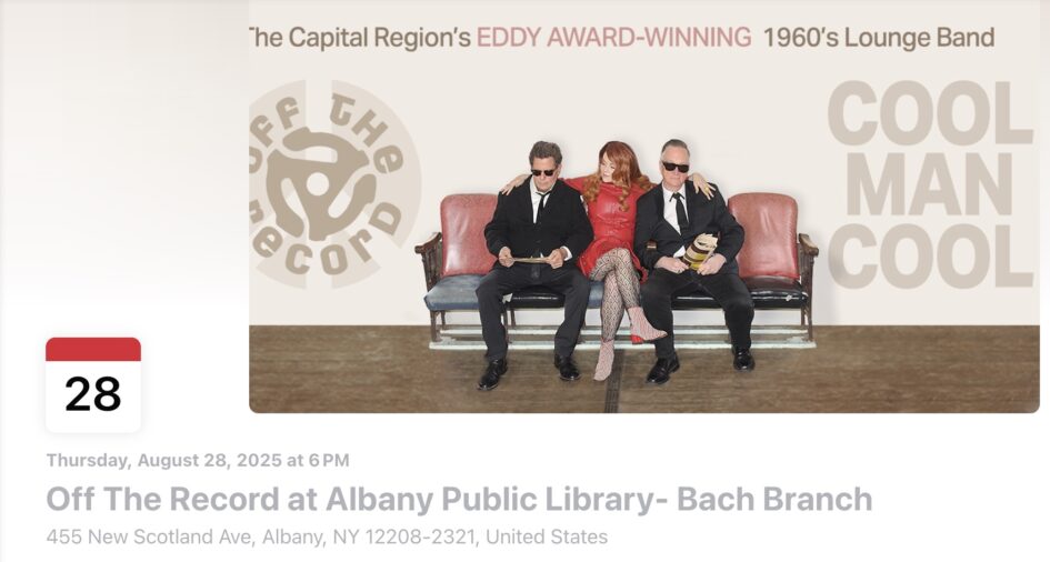 Off the Record @ Albany Public Library (Bach Branch) (August 28, 2025)