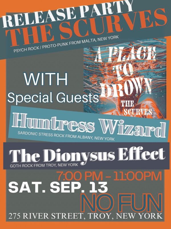 The Scurves / The Dionysus Effect / Huntress Wizard @ No Fun (September 13, 2025)