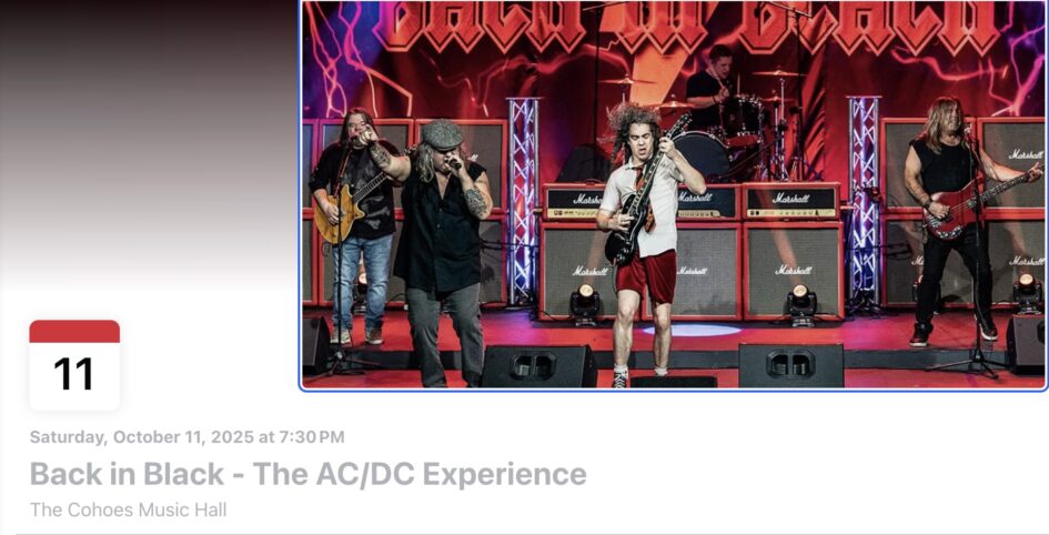 Back in Black @ Cohoes Music Hall (October 11, 2025)