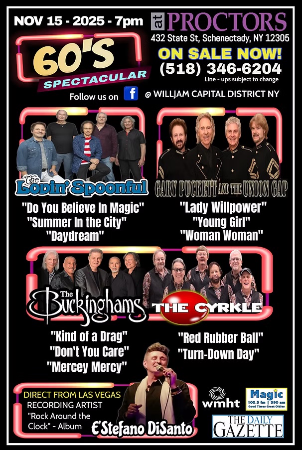 “’60s Spectactular” @ Proctors (Mainstage) (November 15, 2025)