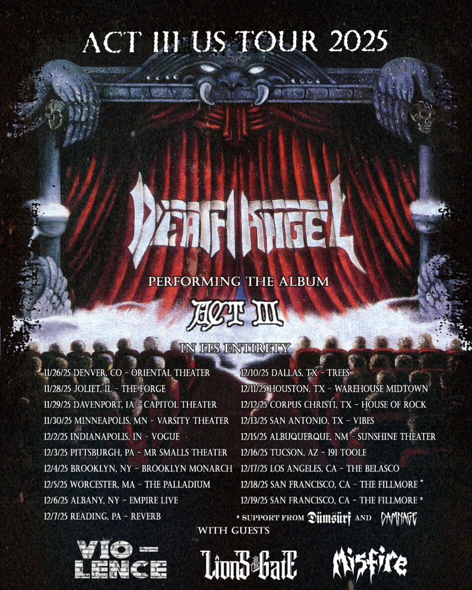 Death Angel / Vio-lence / Lions at the Gate / Misfire @ Empire Live (December 6, 2025)