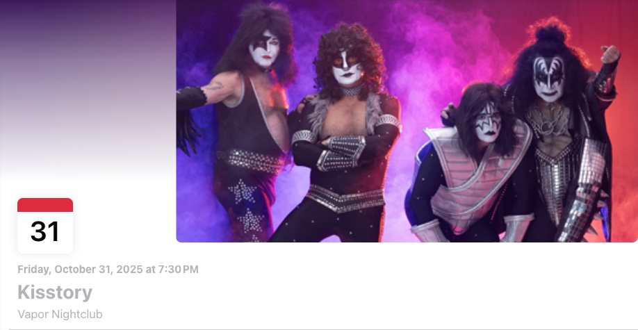 Kisstory @ Vapor (October 31, 2025)