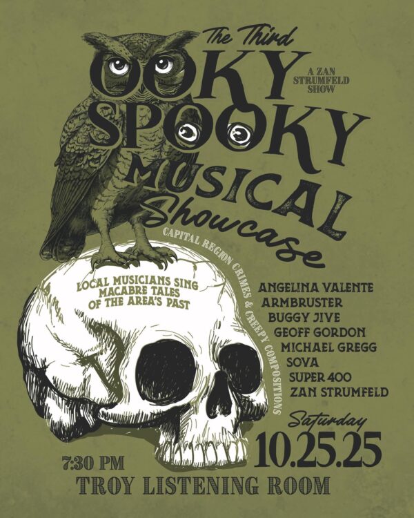 “Ooky Spooky Musical Showcase” @ Troy Listening Room (October 25, 2025)