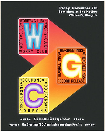 The Greetings / Worry Club / Coupons @ The Hollow (November 7, 2025)