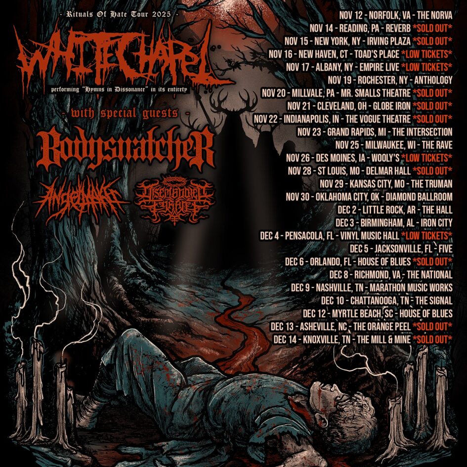 Whitechapel / Bodysnatcher / AngelMaker / Disembodied Tyrant @ Empire Live (November 17, 2025)